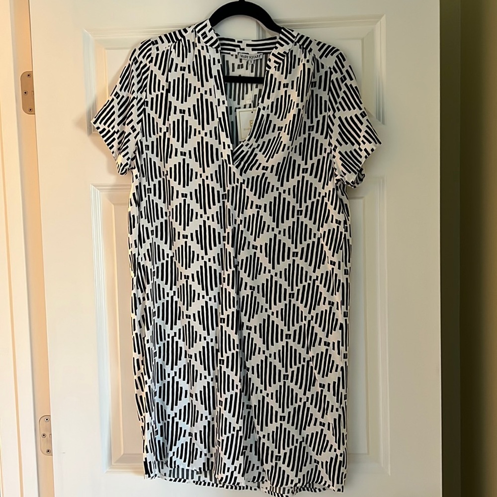 Mary Square, Read between the lines black Krista dress. Small. New.